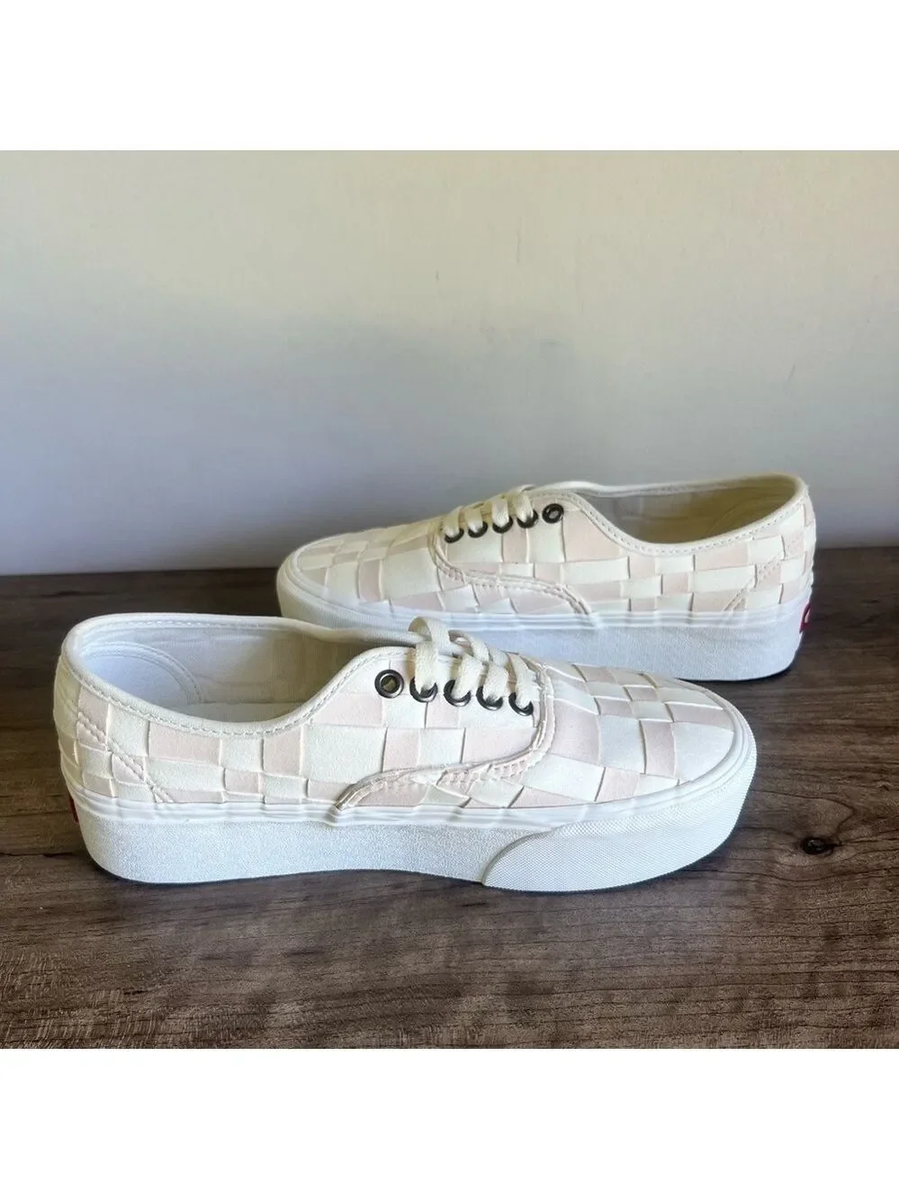 Vans NEW Women's Authentic Woven Check Stackform Ox Shoe Size 8 #237